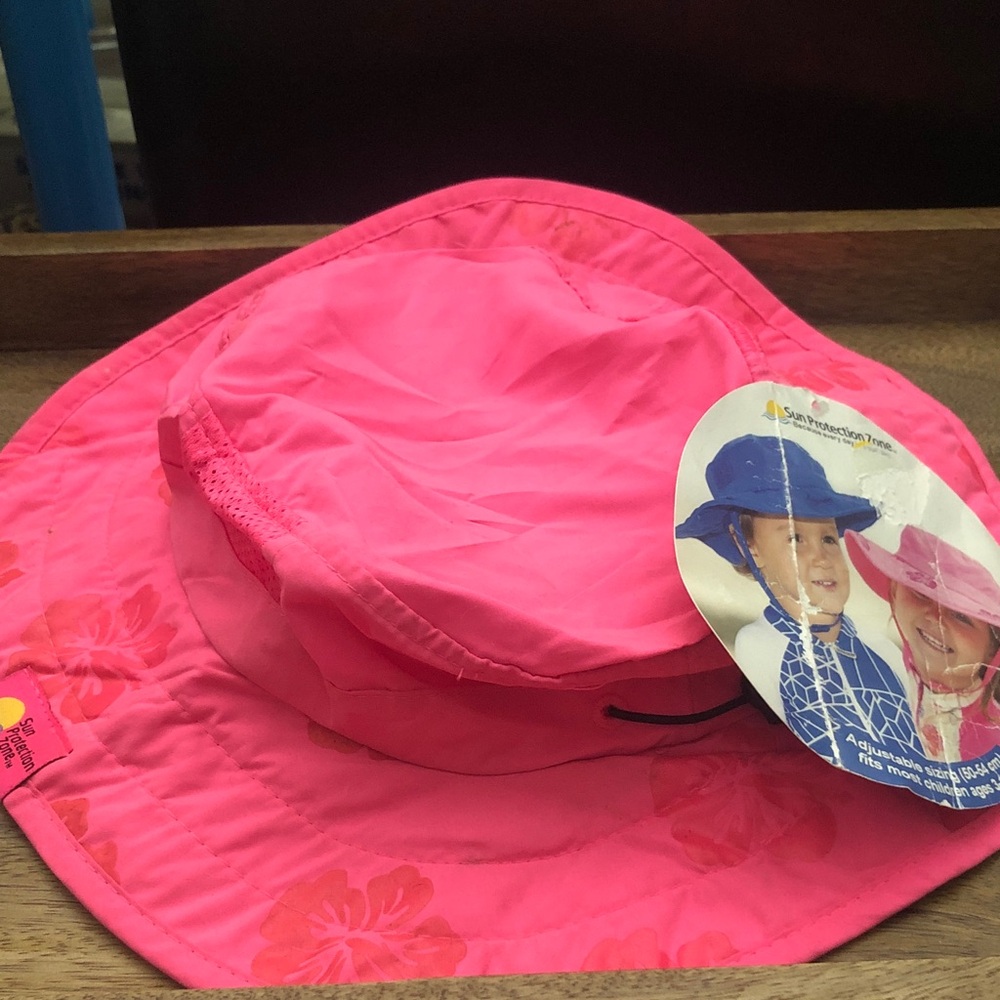 Kids Sun Protection Zone Hat Fits Most kids Pink only left